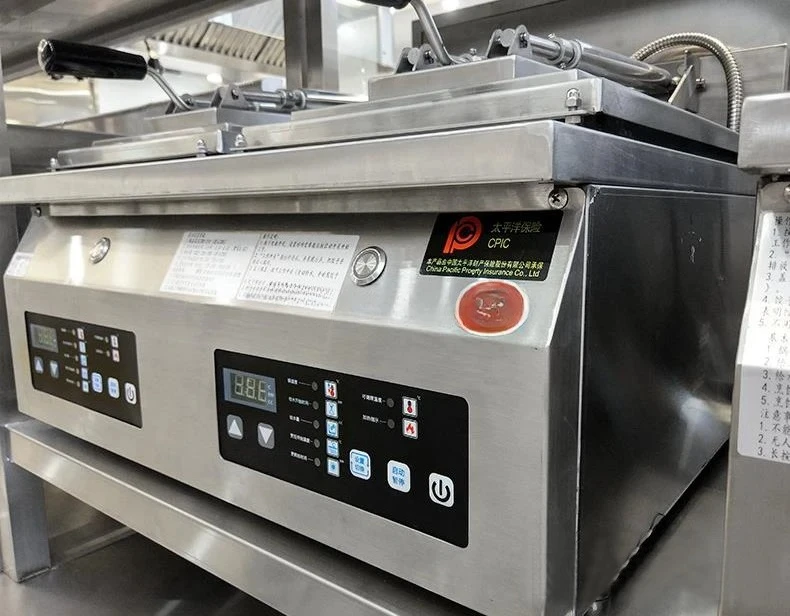 Commercial Electric Double Head Stainless Steel Fried Dumpling Machine Steak Machine Large Pancake Machine PT-06A
