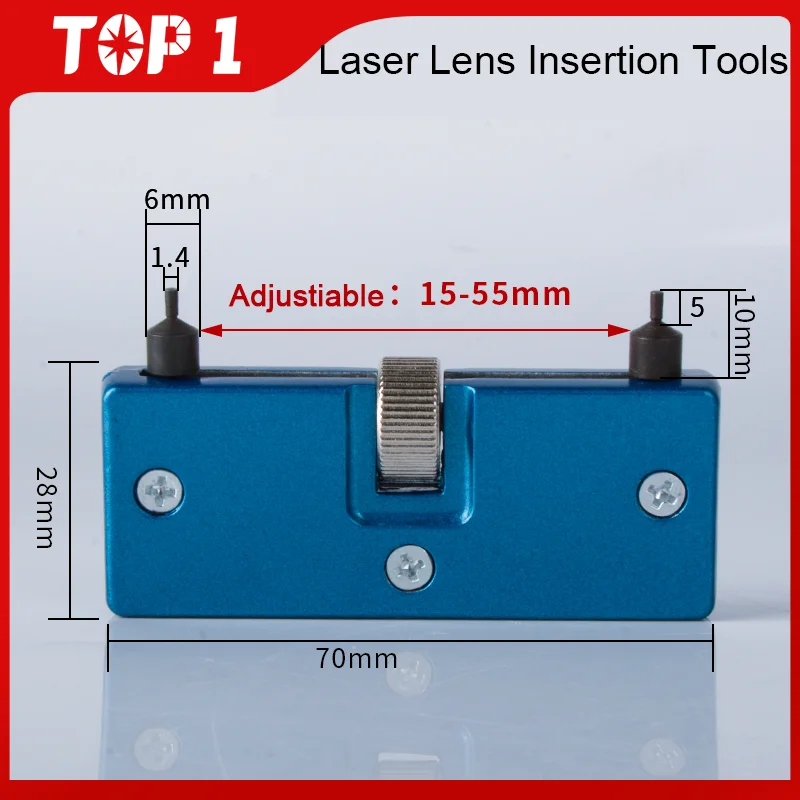 TOP1 Laser Lens Insertion Tools Adjustiable 15-55mm For D28 D30 D37mm Raytools Precitec WSX Focusing Collimating Removal Install