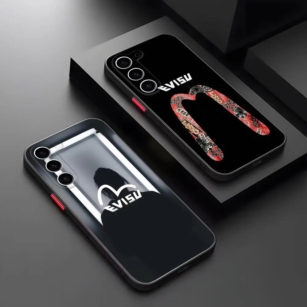 Rastar-E-EVISU чехол для телефона матовый прозрачный для Samsung S21 S22 FE S23 S24 Plus S25 Ultra задняя крышка Rastar-E-EVISU чехол для телефона матовый прозрачный для Samsung S21 S22 FE S23 S24 Plus S25 Ultra задняя крышка