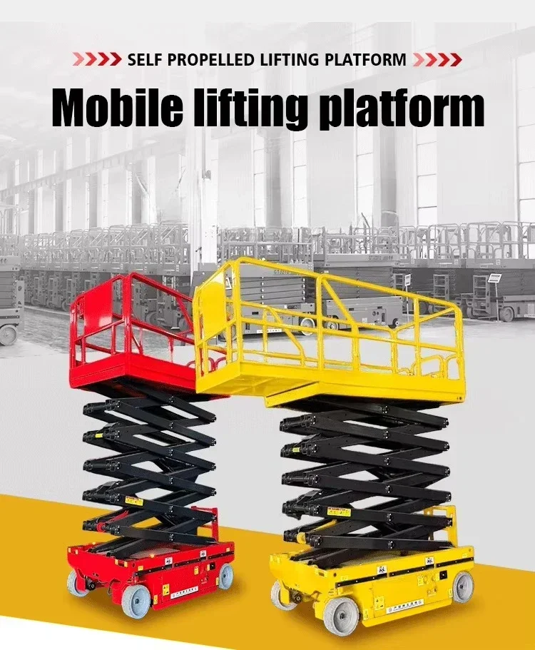 Automatic lift hydraulics for aerial work and scaffolding