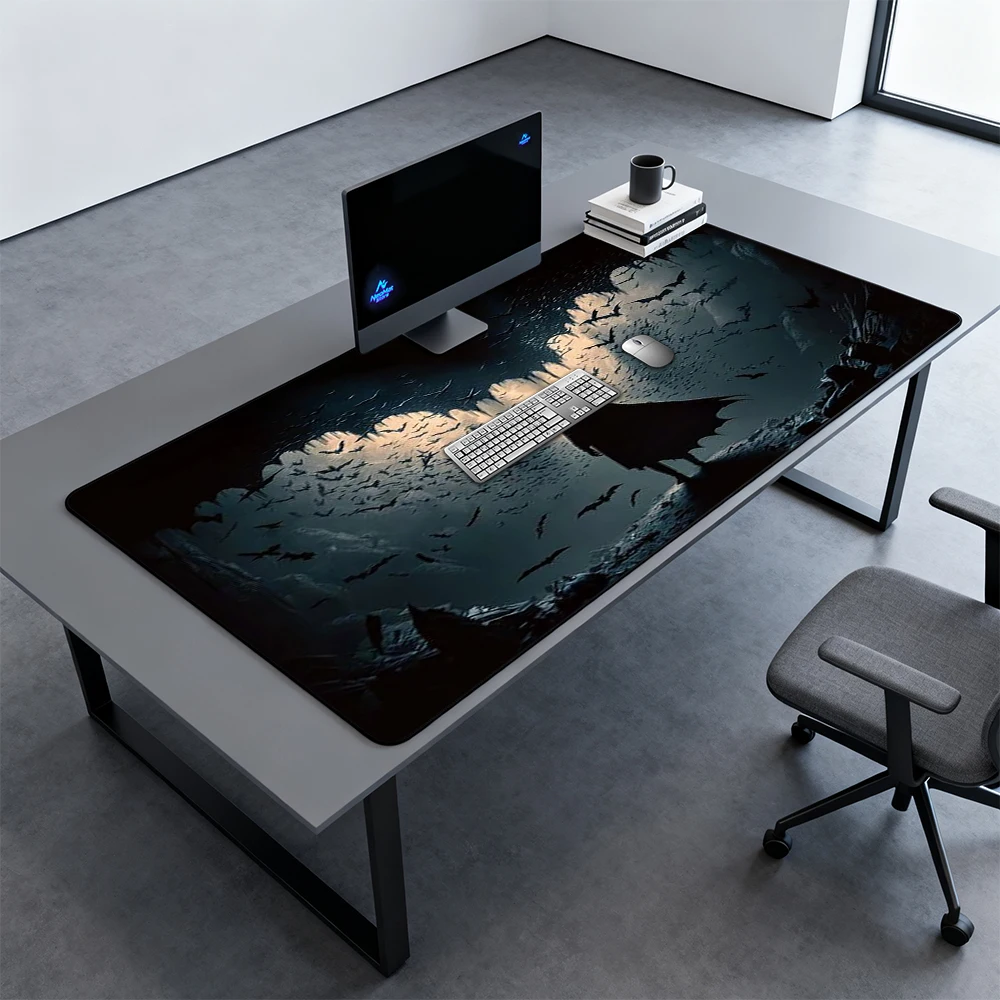 Keyboard Pads Black Mouse Pad 1200x600mm 5mm Premium Desk Accessories Gaming Xxxl 1400x600 Mousepad Rubber Mat Large Carpet