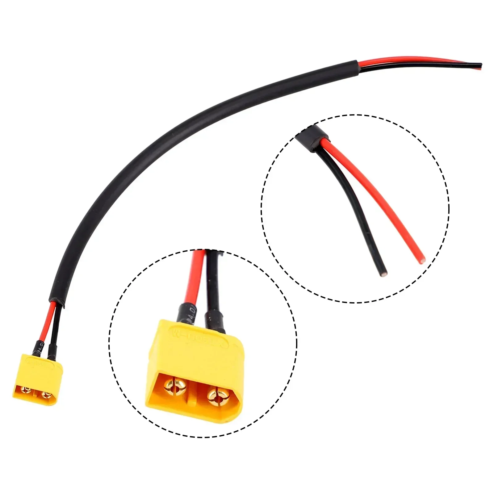 Electric Bicycle Adapter-Bullet/XT60/XT Male Female Ebike Battery Cable Outdoor Cycling DIY Modification Accessories