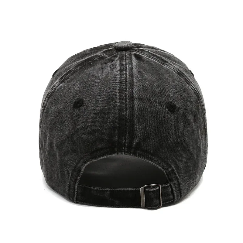 Boné de Beisebol Unissex de Algodão com Aba Reta, Estilo Vintage Simples, para Outono/Inverno, Casual, para Mulheres e Homens