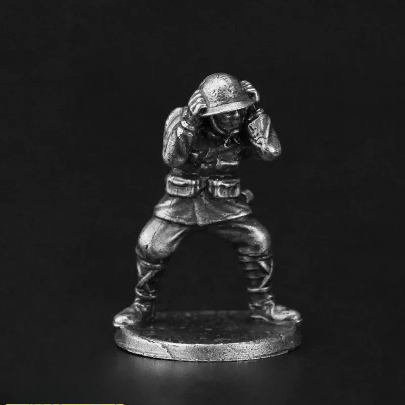Metal Board Game Piece Army Soldier Action Figures Military Warfare Static Ornament Model Toys for Collectors And Crafts