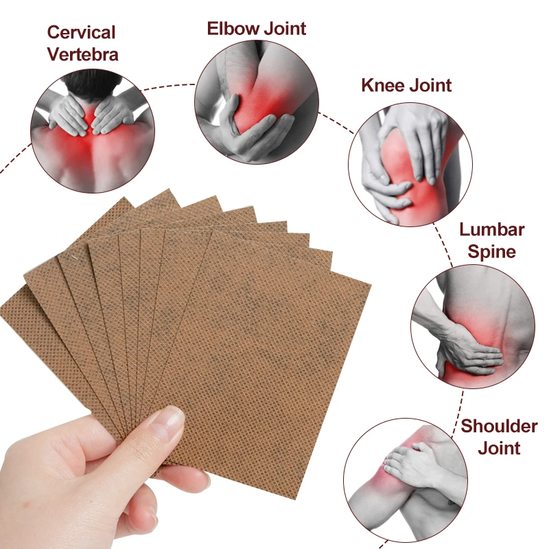 8/24/48pcs Chinese Medical Plaster Shelf-heating Stickers Muscle Back Neck Rheumatoid Arthritis Pain Relief Patches Health Care