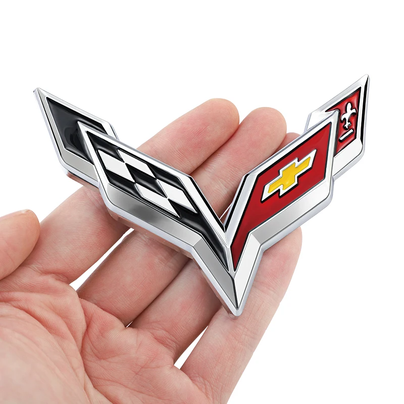 Emblema do carro 3d adesivo de metal decoração do corpo emblema para chevrolet cruze sonic silverado corvette camaro captiva suburbana equinox