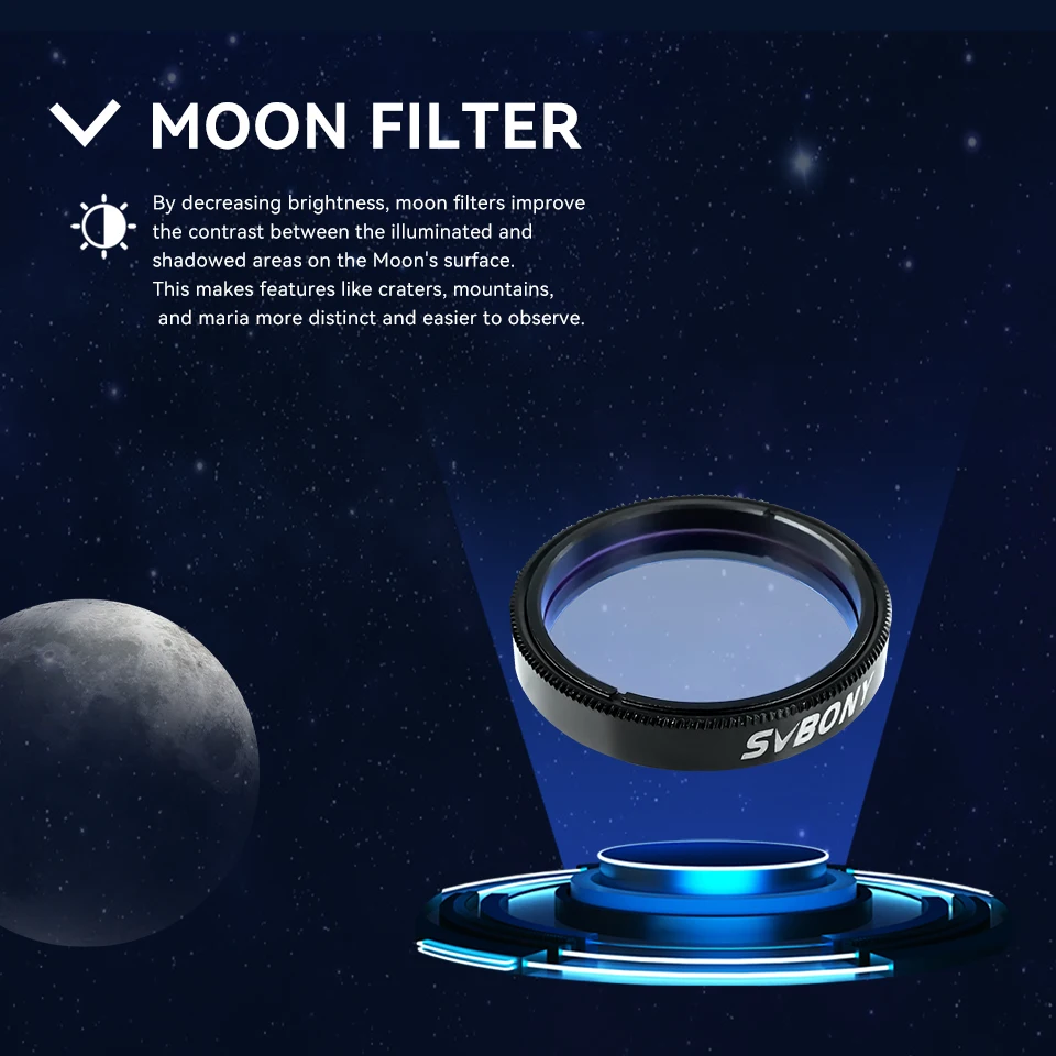 Svbony SV233 1,25-Zoll-Okular Achtteiliges Teleskop-Zubehörset für Astronomische Planetenbeobachtung – Detail 16