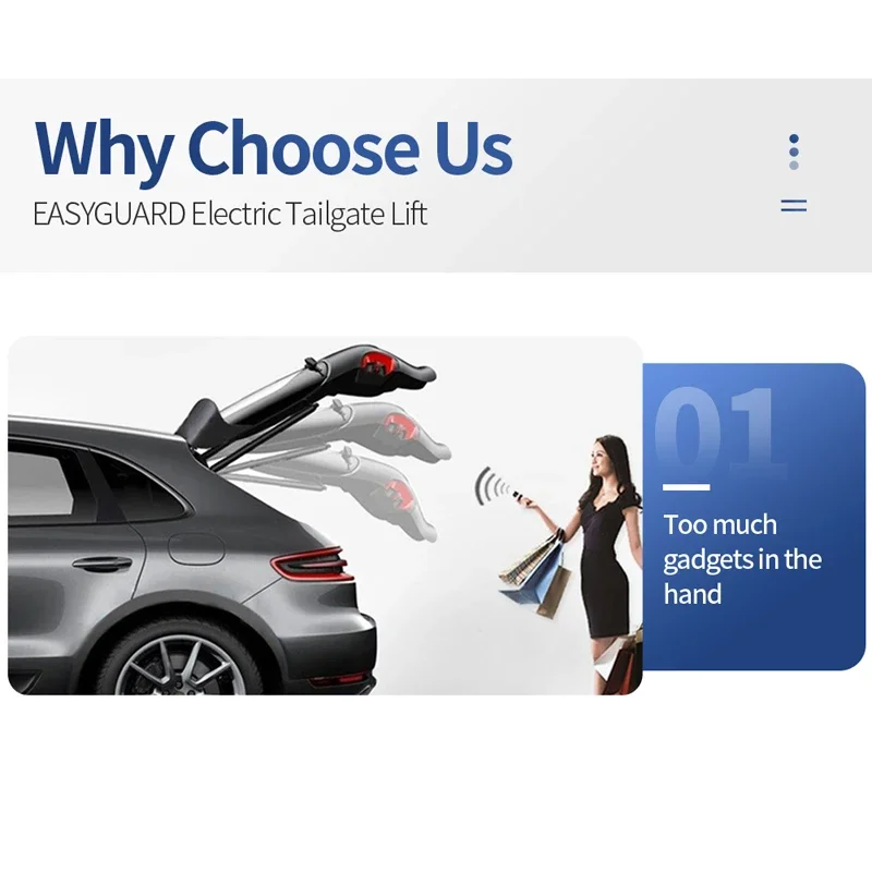 EASYGUARD Electric Tailgate Lift System Fit For Corolla LAND CRUISER,WISH,HARRIER Double Poles Power Lift Trunk Opener