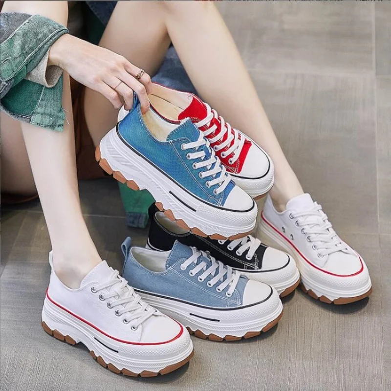 Klassieke Canvas Schoenen Voor Vrouwen Lente En Zomer Nieuwe Mode Schoenen Vrouwen Sneakers