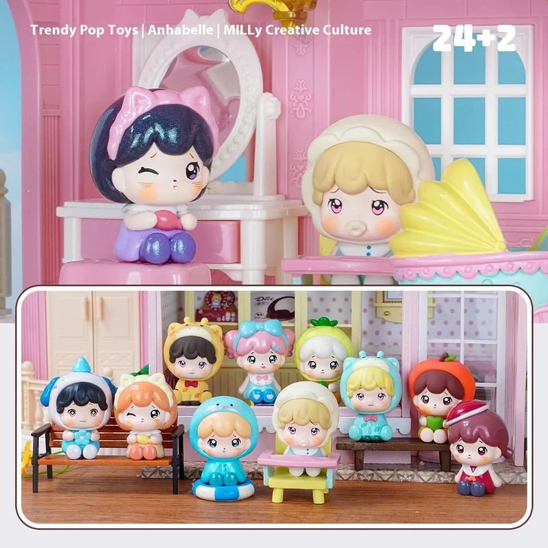 Модный поп-аннабель, рисовое зерно, милая серия для детского сада, маленькая глухая коробка, милая зернистая слепая сумка, украшение для рабочего стола ручной работы, подарок