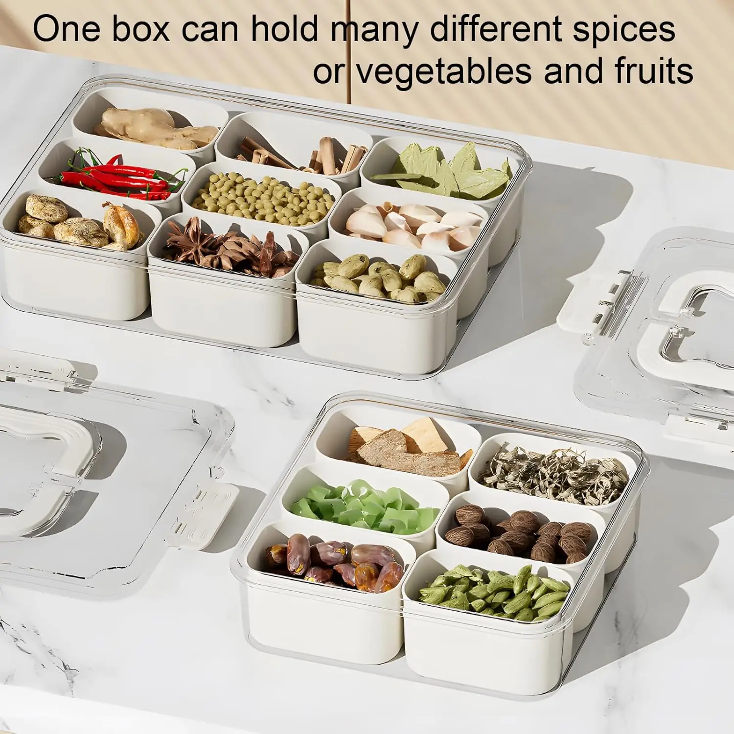 Manufacturer Multifunctional Rotating Spice Rack With 18 Glass Jars Revolving Bottle Organizer - Seasoning Organize Set Kitchen