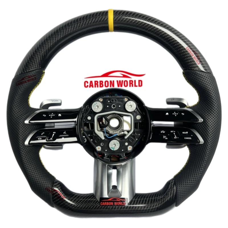 

Racing Steering Wheel for Mercedes Benz C Class a Class E Class Carbon Fiber Steering Wheel Assembly Upgrade Modification