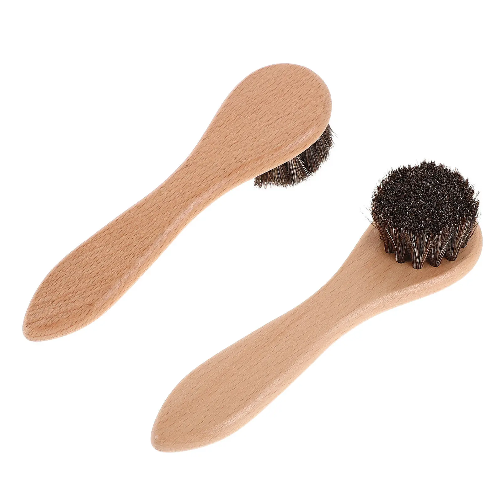 2Pcs Pet Bath Brush Soft Bristle Grooming Tool Wood Handle Small Animal Hamster Guinea Pig Rabbit Cleaning Massage