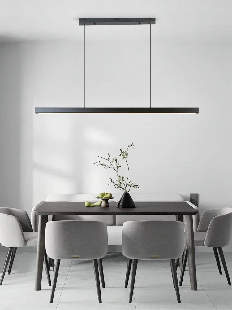 Modern Minimalism Long Led Dining Room Pendant Lights For Restaurant Bar Table Chandelier Home Lighting Office Lamps Fixtures