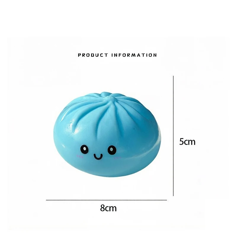 Juguete Antiestrés Gigante De Dumpling Con Vaporera, Bolas Sensoriales De Rebote Lento, Para Niños Y Adultos
