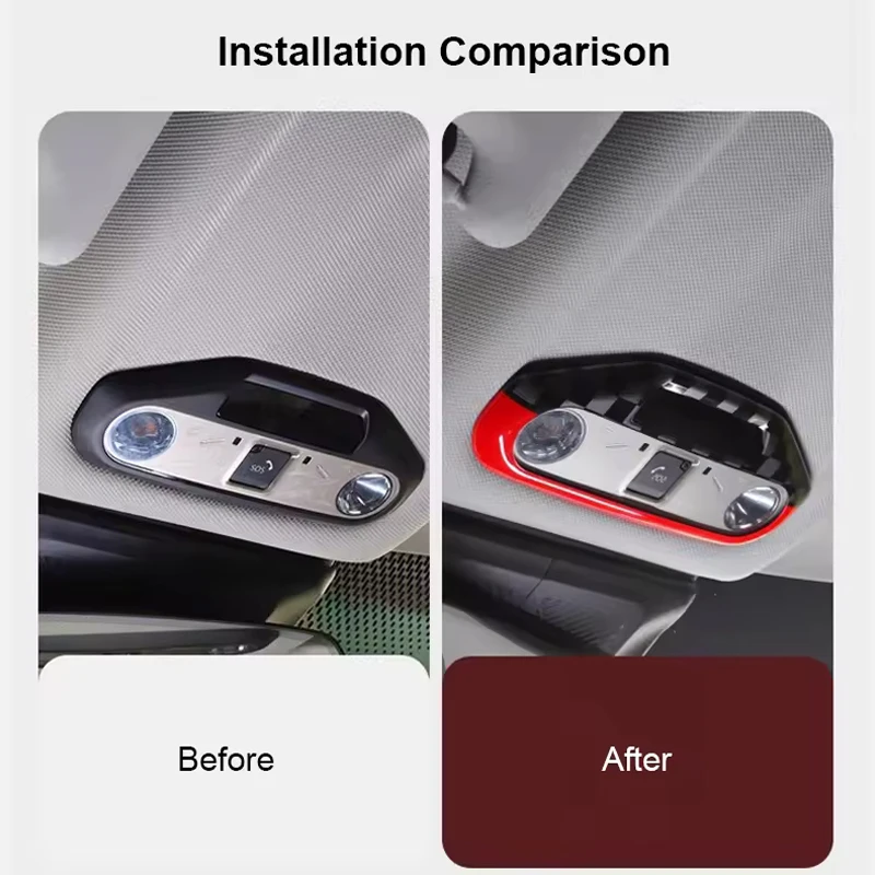 For Mini Electric J01 EV J05 Aceman Cooper E SE 2024 2025 Auto Accessories Car Interior Roof Reading Light Lamp Sticker Cover