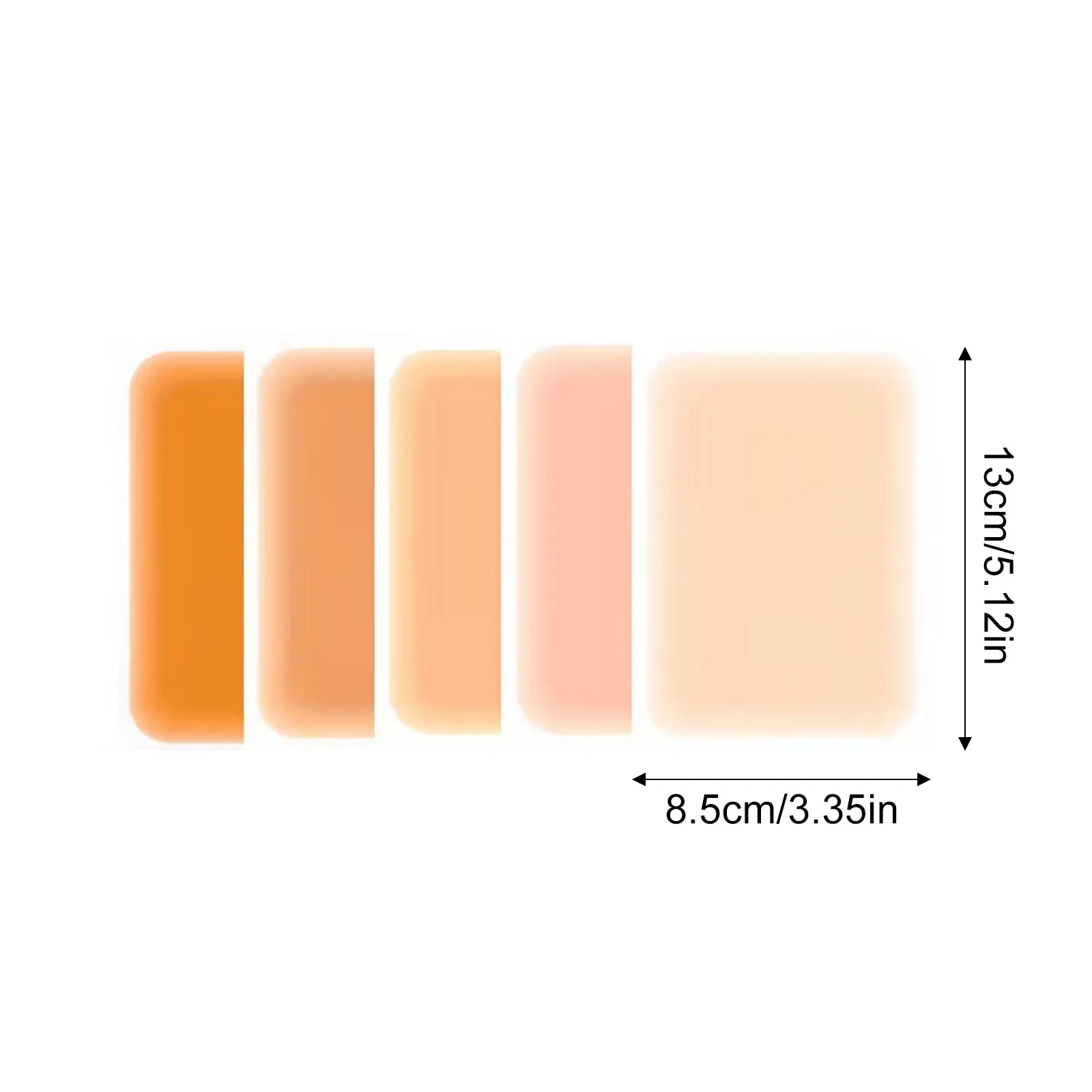 رقعة تغطية الوشم ذات المقاس الطبيعي، ملصق تغطية الوشم غير المرئي للصيف، شريط تغطية رفيع للغاية، مقاوم للماء وجيد التهوية، 6 قطع