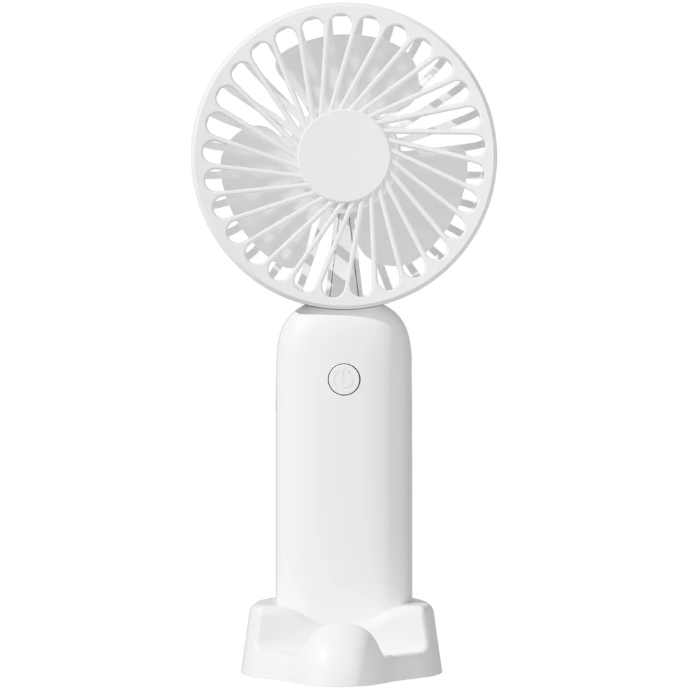 Portable USB Fan with 3 Adjustable Speeds Quiet Operation Built-in Battery and Detachable Bracket for Home or Travel