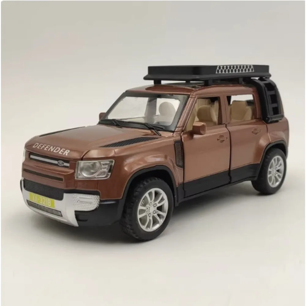 

1:32 DEFENDER Alloy Car Model Range Rover Sports Car Model Sound and Light Back Children Toys Favorite A276