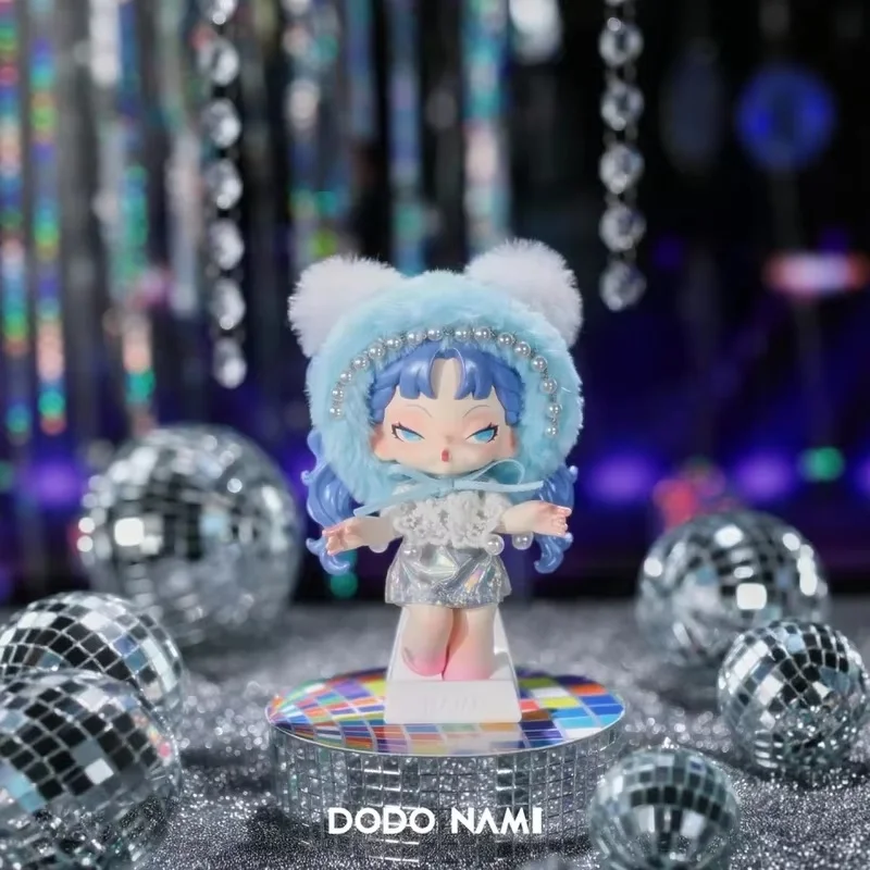 

В наличии, подлинная серия Dodo Nami Midnight Disco, слепая коробка, брелок, милый настольный орнамент, коллекция, модная игрушка для девочек, кавайный подарок