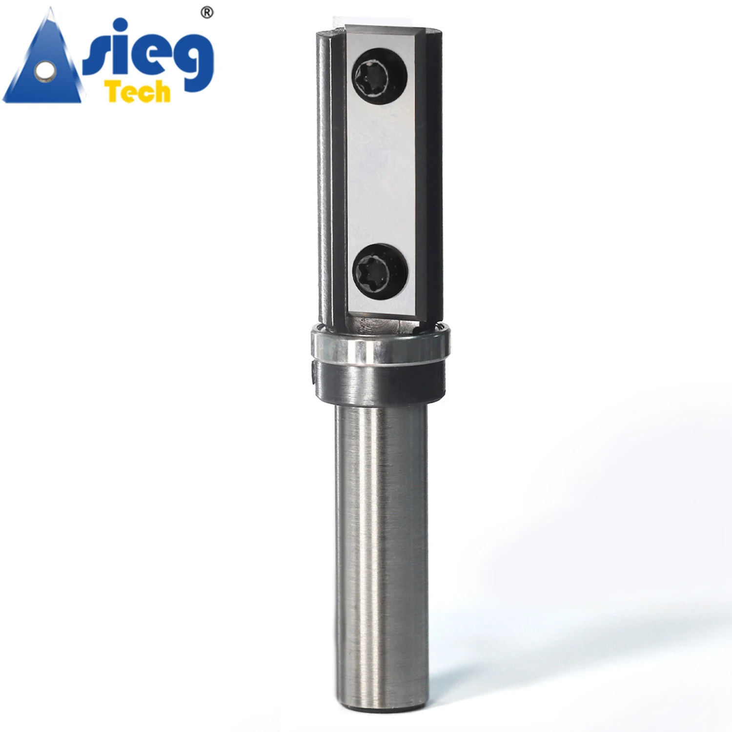 

Flush Trim Router Bit 12.7mm 1/2inch Shank Top Bearings Pattern Trimmer 39.5mm Cut Length with Repaceable Insert Cutter