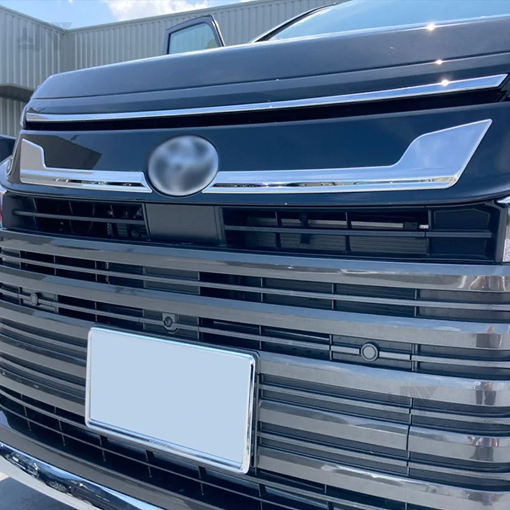 Front Emblem Trim SUS304 Stainless Steel Stickers Car Exterior Chrome Car Styling Accessories For Toyota Voxy 90 Serise 2022