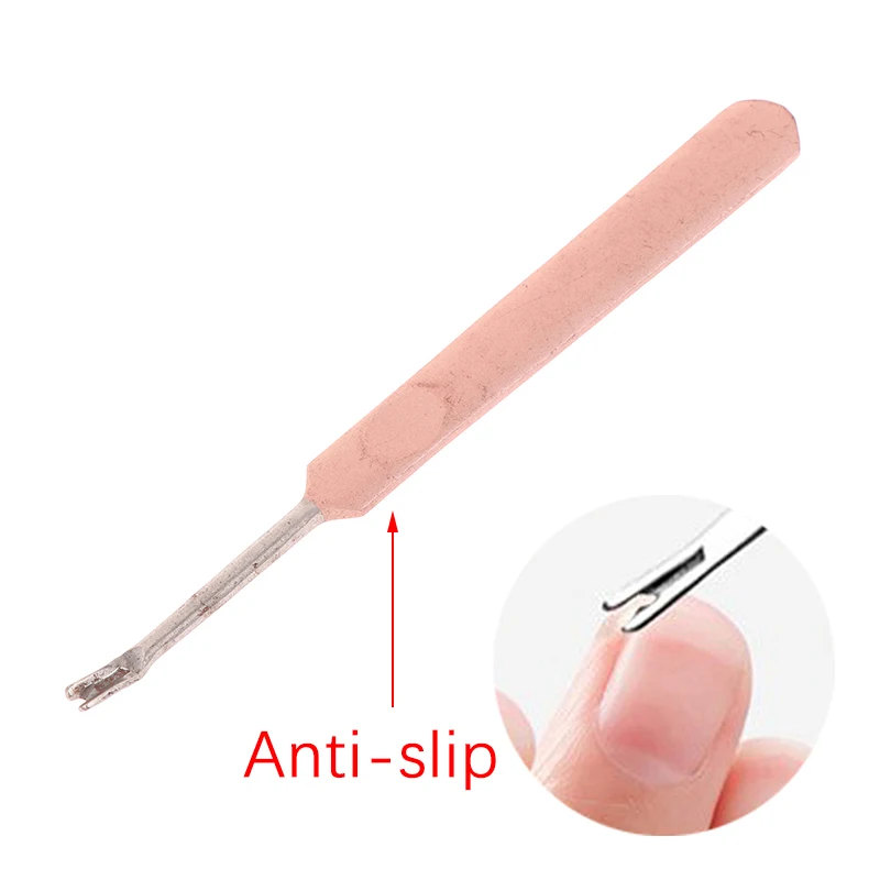 V-shaped Dead Skin Pusher Nail Fork Nipper Stainless Steel Pusher Nail Cuticle Remover Manicure Pedicure Nail Art Tool