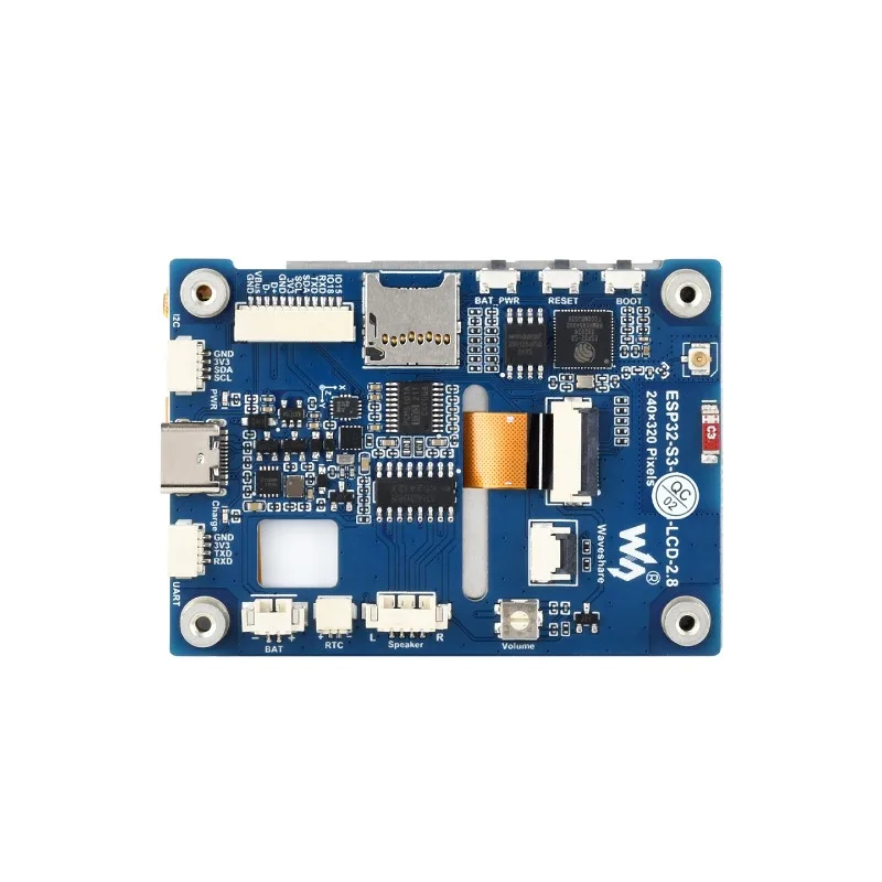 ESP32-S3 2.8-inch capacitive touchscreen development board, 240×320 resolution, dual-core processor