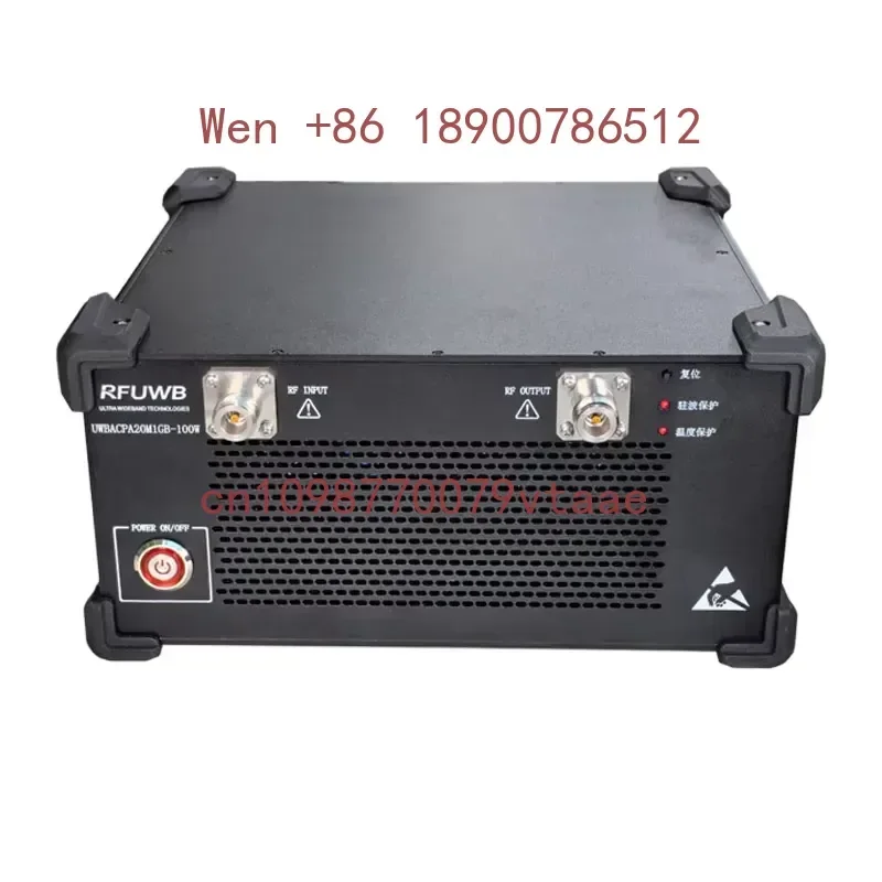 RFUWB 1MHz-150MHz 120W UWBACPA1M150M-120W RF Solid State Power Amplifier (SSPA) 50dB Gain 220VAC Factory Direct Sales