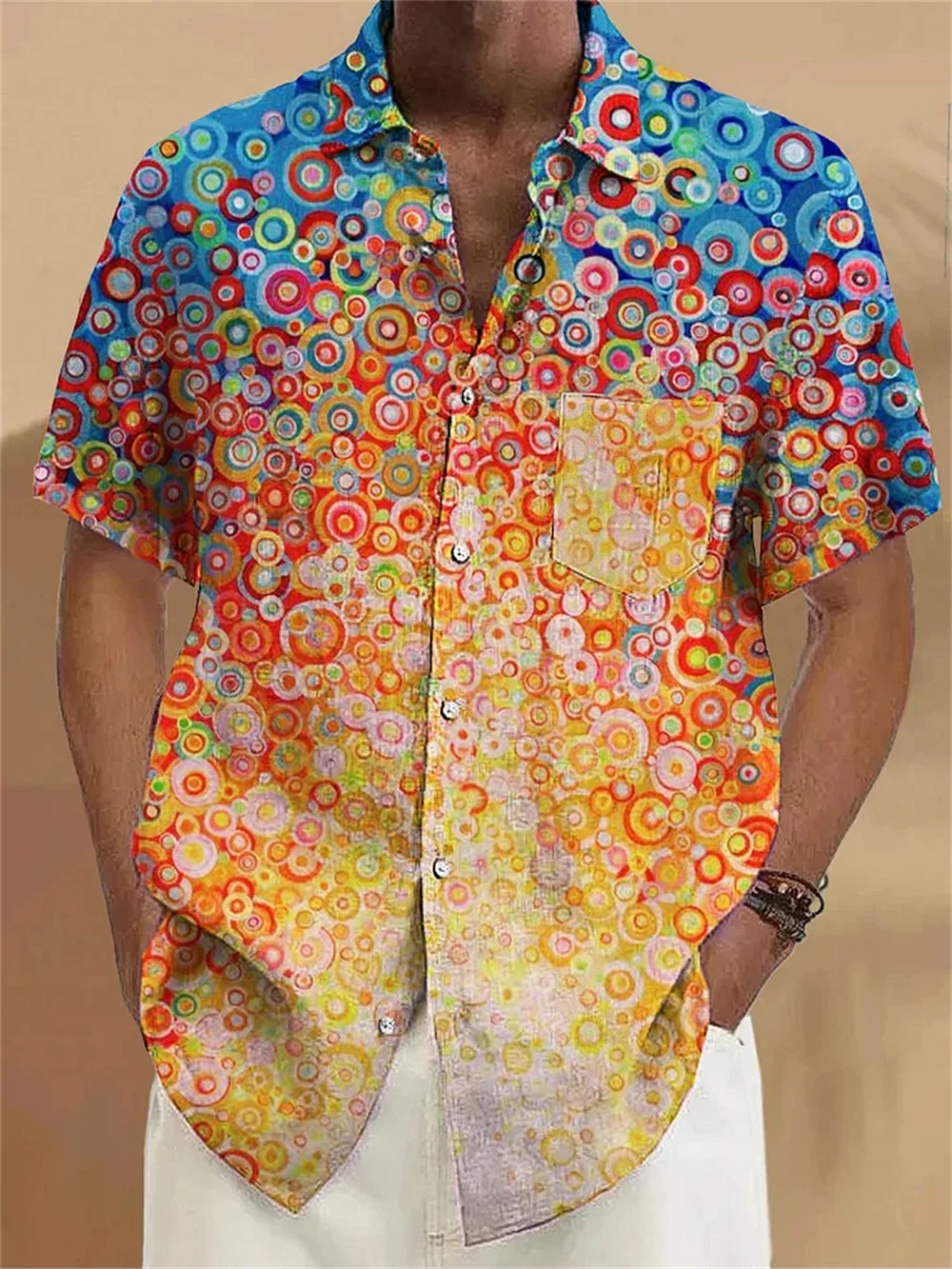 Men's Art 3D Printed Shirt Summer Hawaiian Shirt Harajuku Street Wear Button Casual Shirt Hemd Herren Camisa Masculino De Luxo