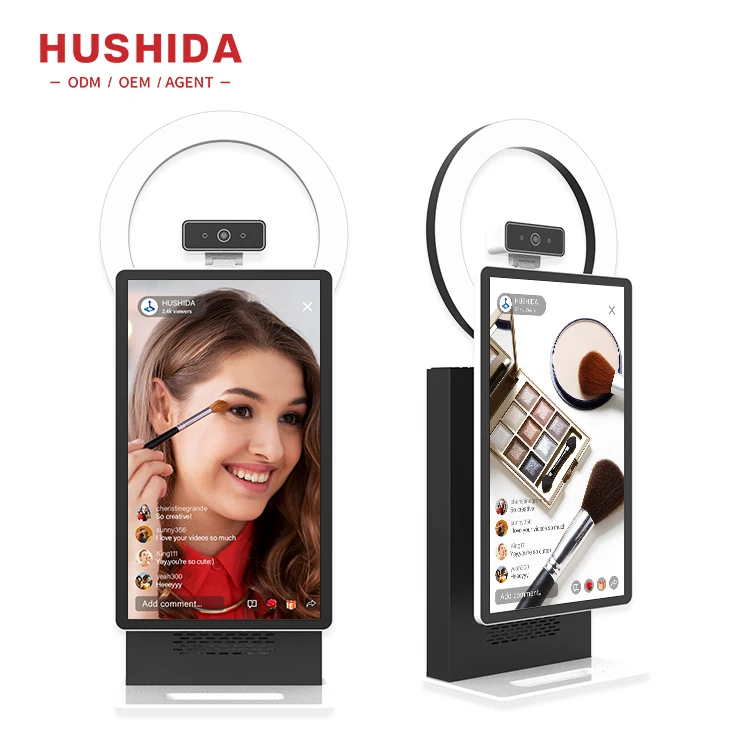 HUSHIDA 15.6 Inch display screen tiktok live streaming machine screen for livestream set