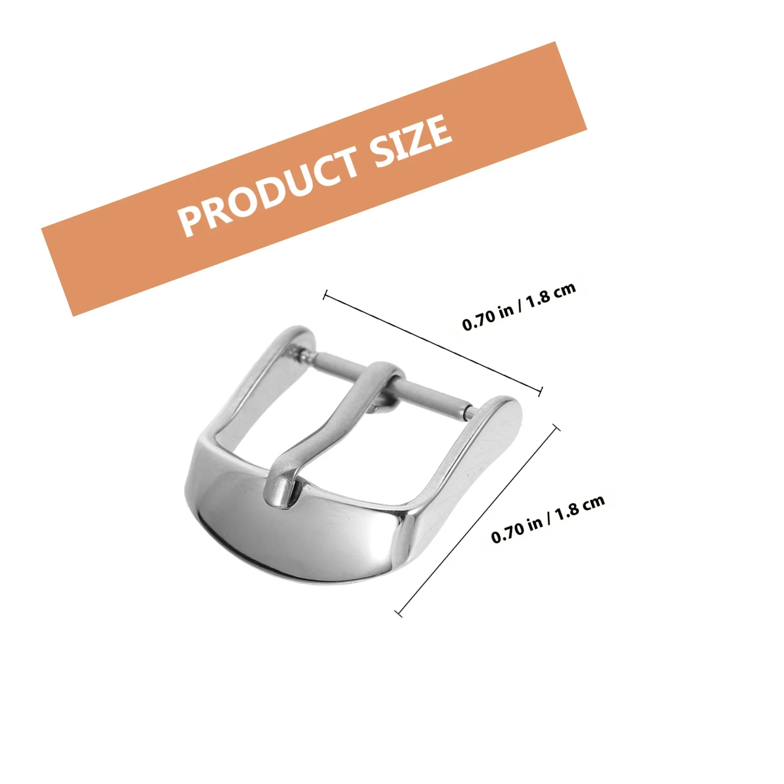 2 قطعة حزام ساعة من الفولاذ المقاوم للصدأ مشبك إصلاح عملي متين صنعة جيدة مشبك ساعة سهل الاستخدام #2