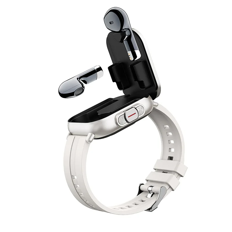 D8 smart watch 2-in-1 binaural offline payment information is synchronized and taken out as earphones.