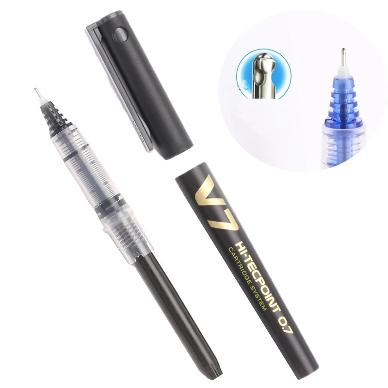 Hi-Tecpoint V7 - Vloeibare inkt roller - Medium penpunt - Pilot