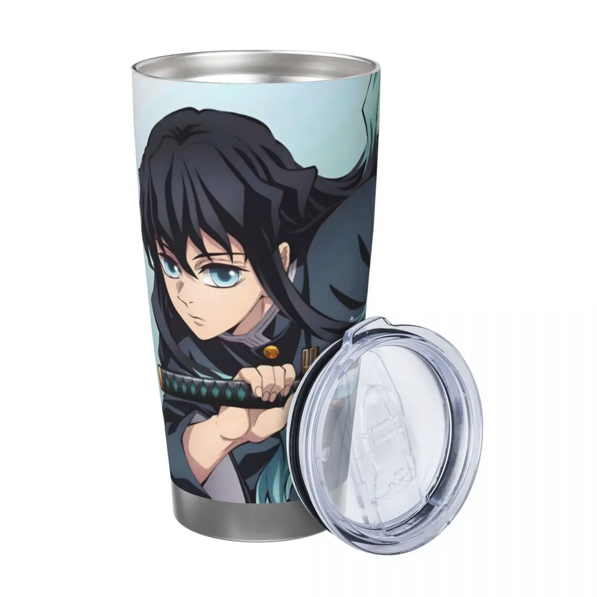 Muichiro Tokito - Demon Slayer 20oz Cup Large Capacity Car Mug Leak-proof Juice Coffee Cup Food Grade