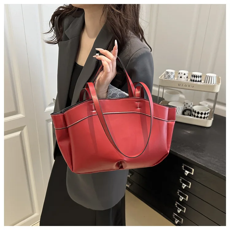 1 Stück Spezialtasche für Damen, große Kapazität, modische Joker-Umhängetasche, neue tragbare Handtasche für Pendler. – Detail 15