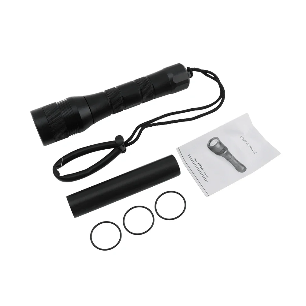 BORUiT DIV01 1050LM Underwater 150m LED Scuba Diving Flashlight IP68 Waterproof Submarine Lantern Diving Light