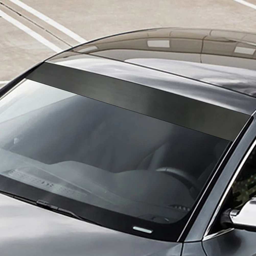 3Pcs Racing Stripe Sticker Car Windshield Decal Decorative Sunshade Waterproof Fade Resistant Easy Install Front Window Banner