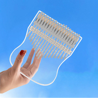 Kalimba 17 Keys Musical Instrument Stylophone Portable Acrylic Mbira Finger Thumb Piano Instrumentos Children Musicales Gift