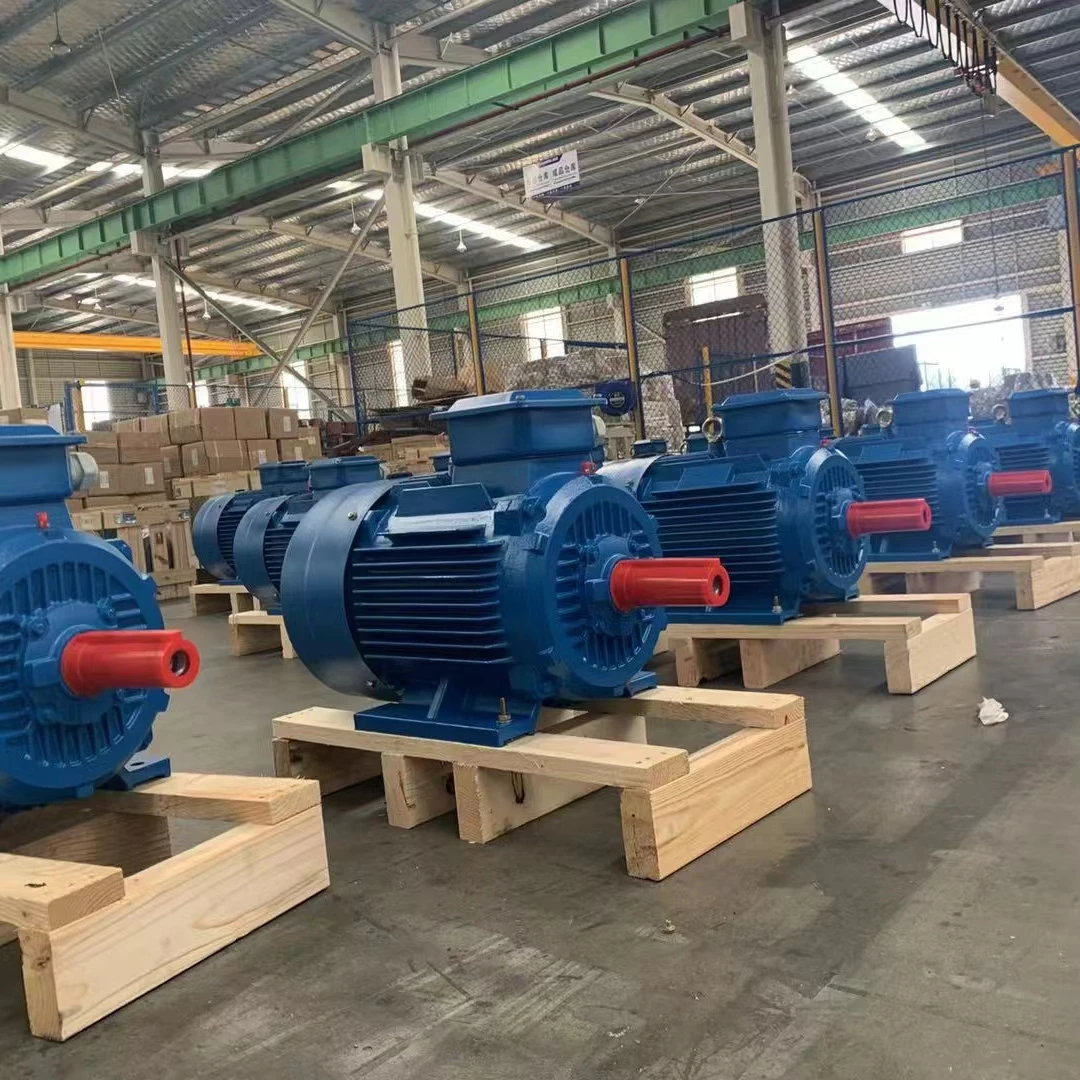 سلسلة YE2 عالية الكفاءة 45KW 60hp محرك غير متزامن ثلاثي الطور 50 هرتز تردد قفص السنجاب شهادة IE2