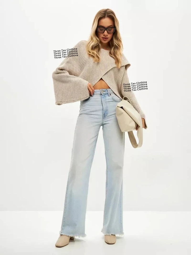 الخريف المحاصيل القمم سترة المرأة غير النظامية تصميم تريكو الخفافيش على شكل التنقل متماسكة لاعبا بدعة قارب الرقبة البلوز عادي البلوزات