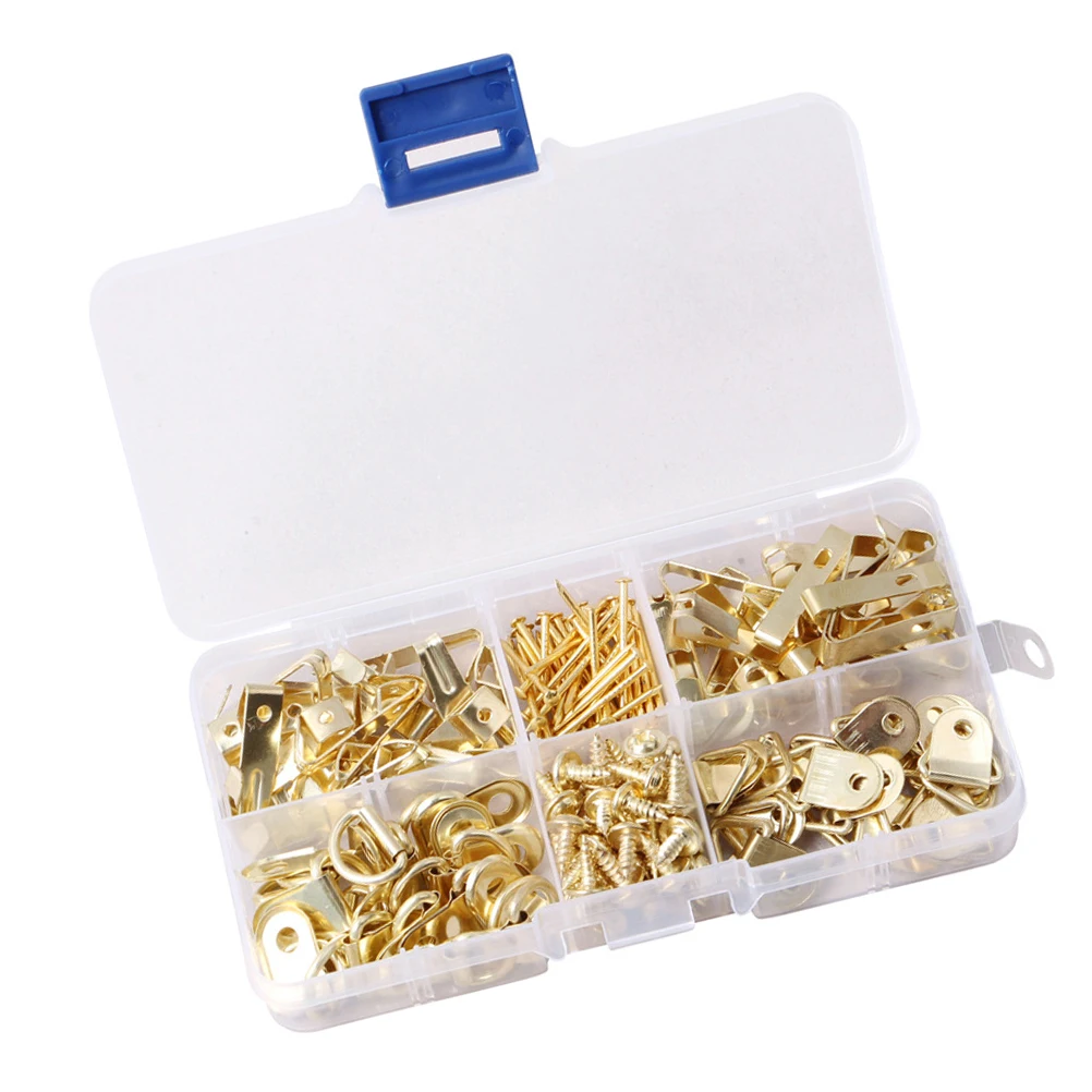 

1 set Photo Frame Hooks Set Traceless Nails Wall Mounts Clean Wall Hangers Non trace Decorative Hardware Safe Durable Iron