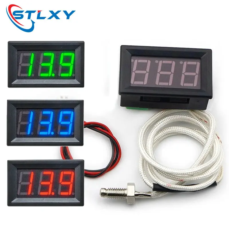 Industrial High Temperature K-Type M6 Thermocouple Thermometer 12V Digital temperature meter tester -30~800 Degree thermograph