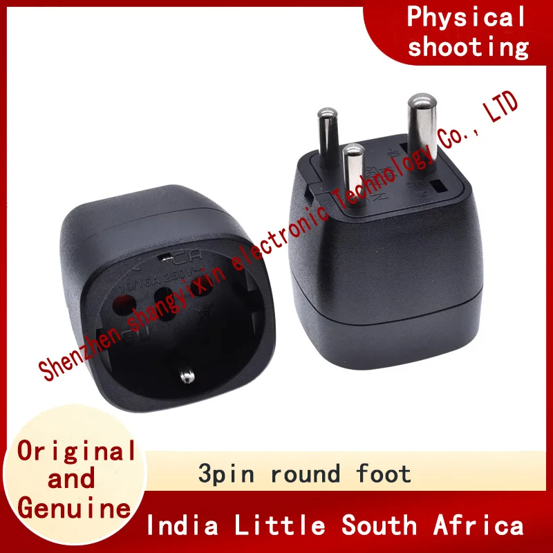 India small South Africa three round converter plug embedded European standard German Swiss Brazilian Italian socket