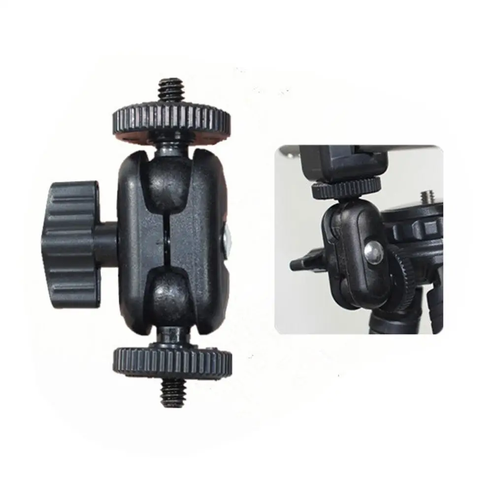 Nuevo Brazo mágico de doble cabeza de bola con bola 360 de 15mm °   Soporte extensible de tornillo de 1/4 pulgadas para cámara Gopro DSLR, Monitor, micrófono de luz de vídeo