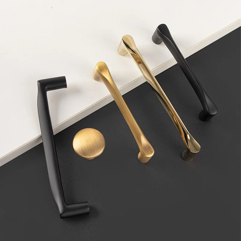 

Solid Brass Handles for Furniture Creative Design Handles for Cabinets and Drawers Hardware Fitting Kitchen Drawer Handles