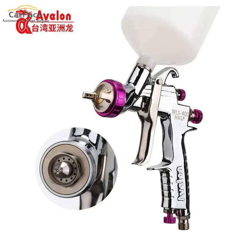 Taiwan AVALON Wls400 Car Spray Gun Spray Paint Oil Water-Based Varnish Airbrush  Gap Nozzle 1.4 Pneumatic For AUTO