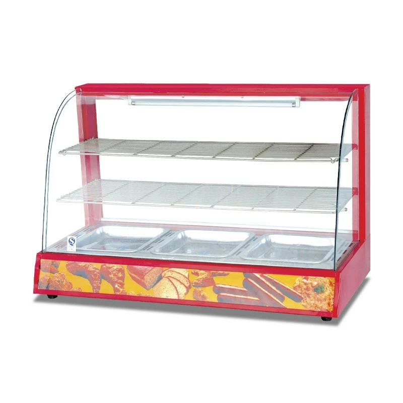 Commercial arc insulation cabinet display cabinet food convenience store snack display cabinet