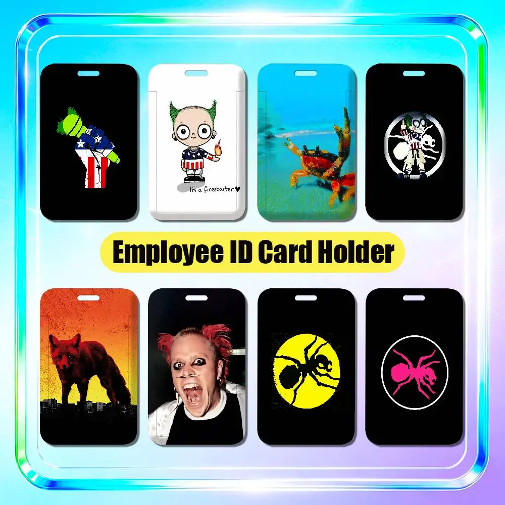 For The Prodigy Keith Flint Employee ID Card Holder Office Badge Student Bank Work Credit Holders Hard Case Shell