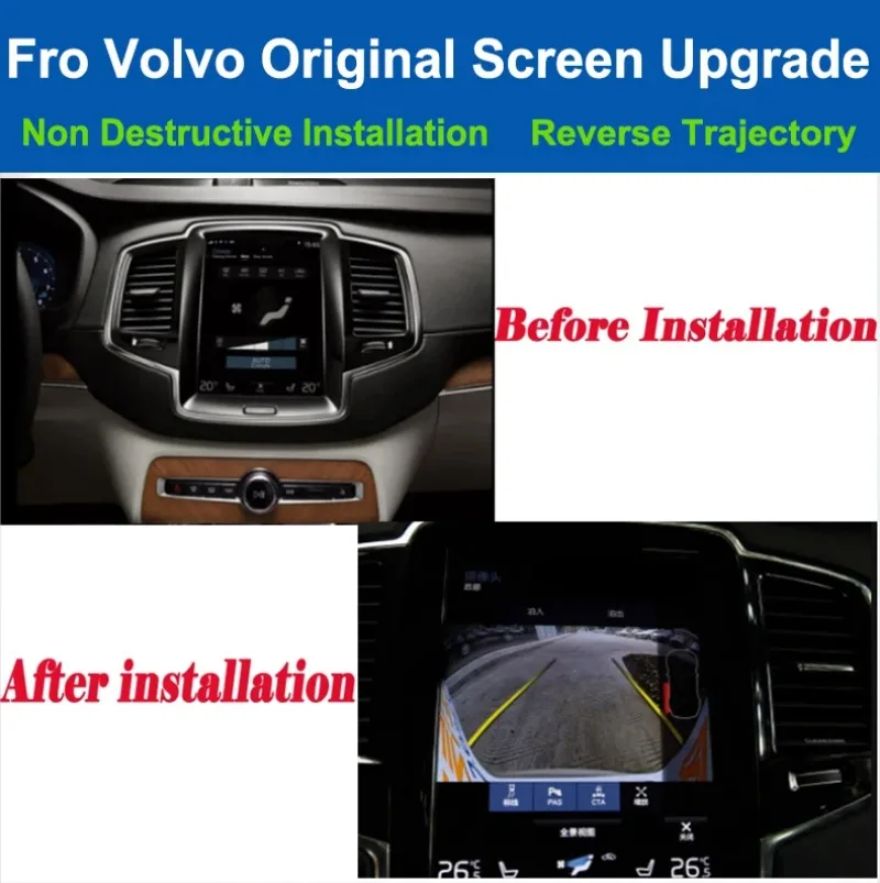 For Volvo XC60 2018 2019 2020 2021 2022 Parking Aid Reverse Camera / Work With OEM Screen Front Rear Backup Camera Plug & Play